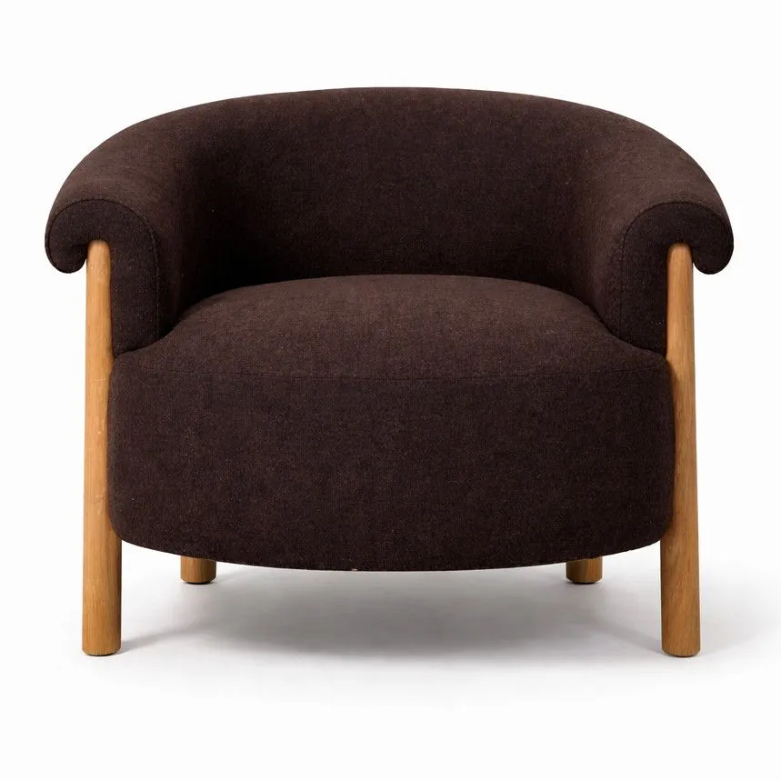 Tugitool Ditte tumepruun