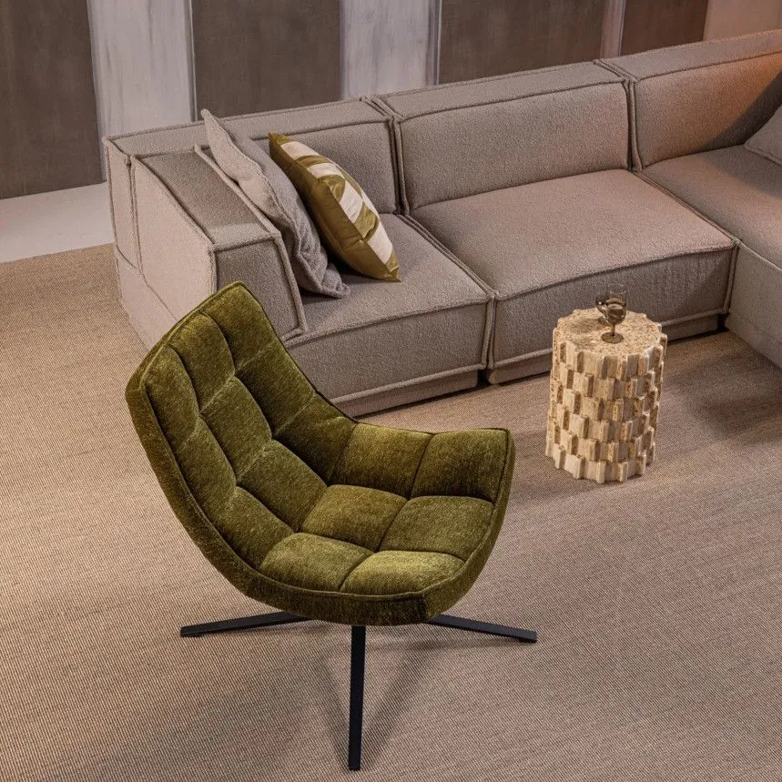 WOOOD pöörlev tugitool Maudi roheline