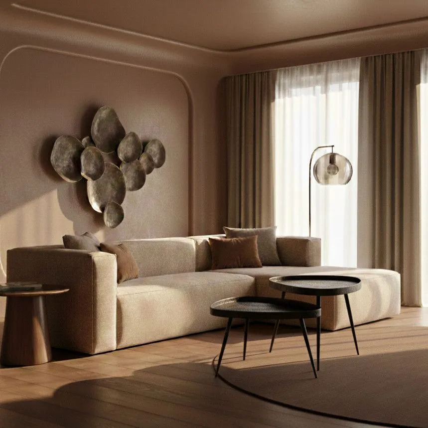 WOOOD nurgadiivan Bean taupe parem