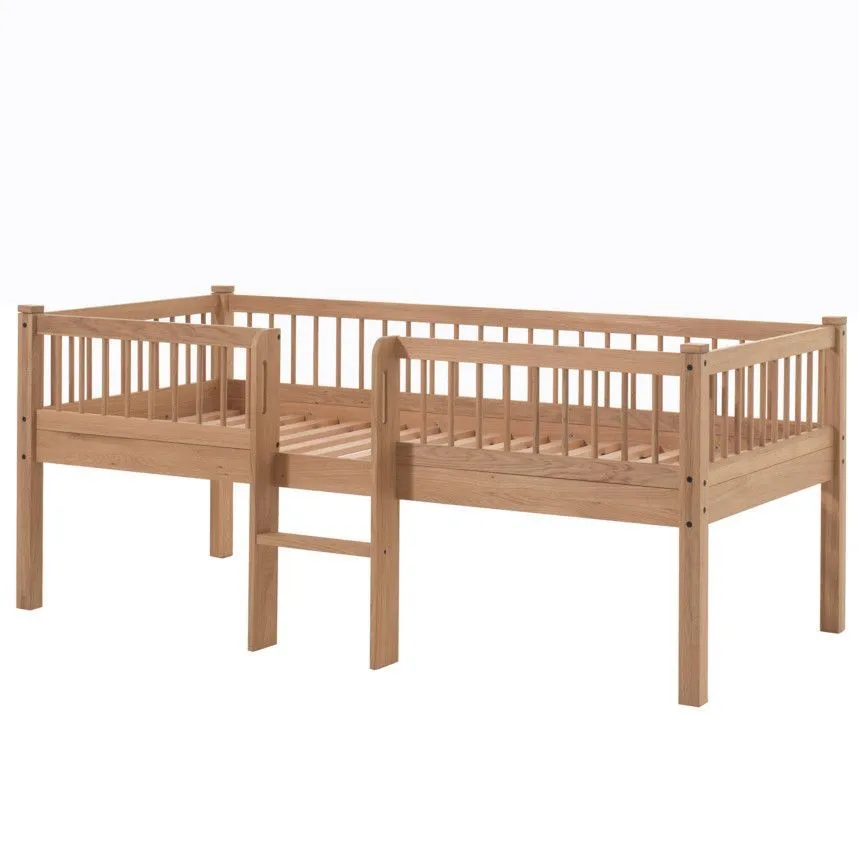 Vipack poolkõrge voodi Forrest 90x200 õlitatud tamm