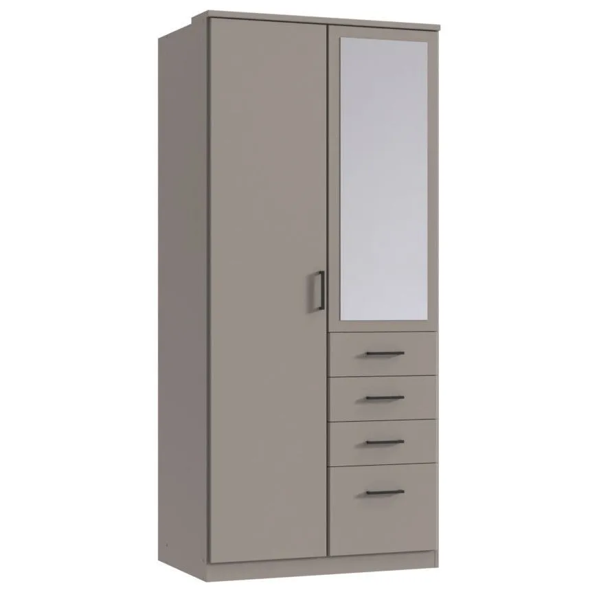 Riidekapp+peegel Cottbus 2u4s sahara