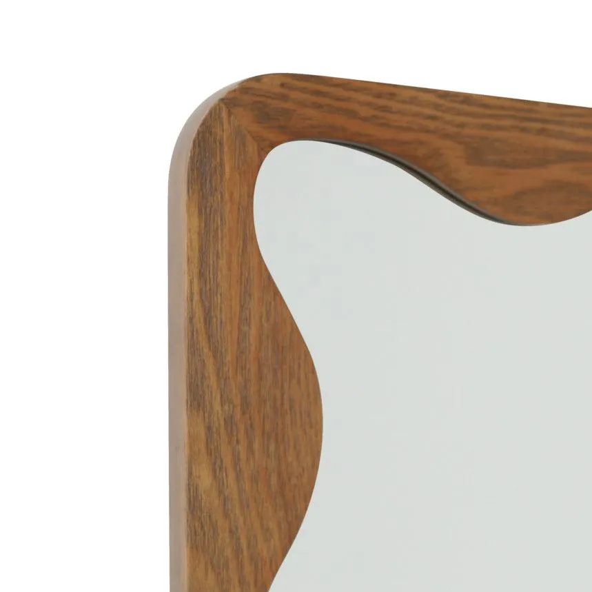 Peegel Wavy 60x90 pruun