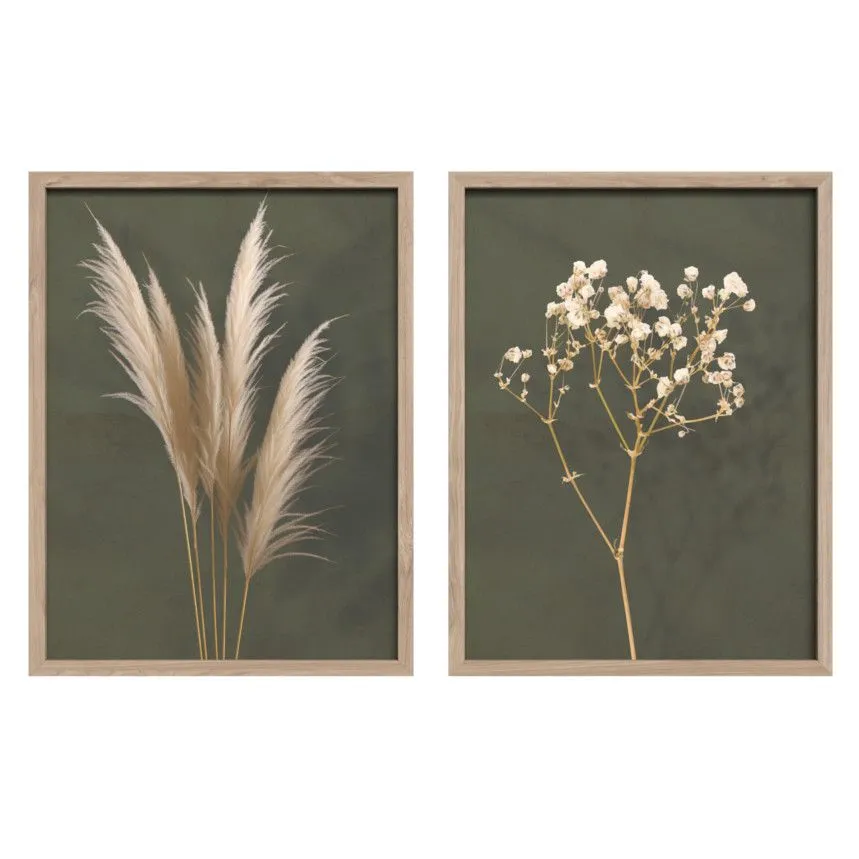 Seinapiltide komplekt Boho 30x40 roheline