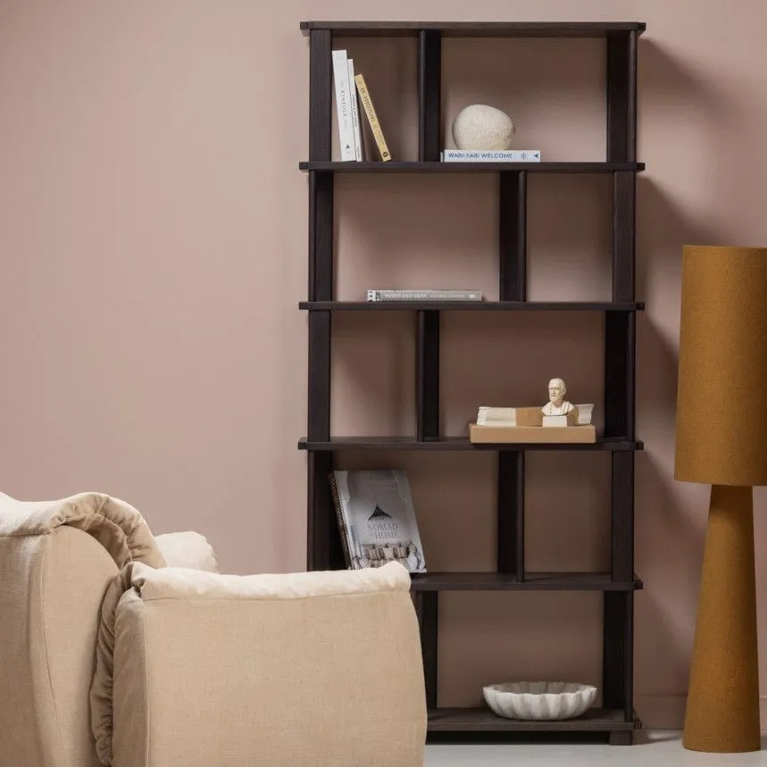 WOOOD raamaturiiul Riss pruun