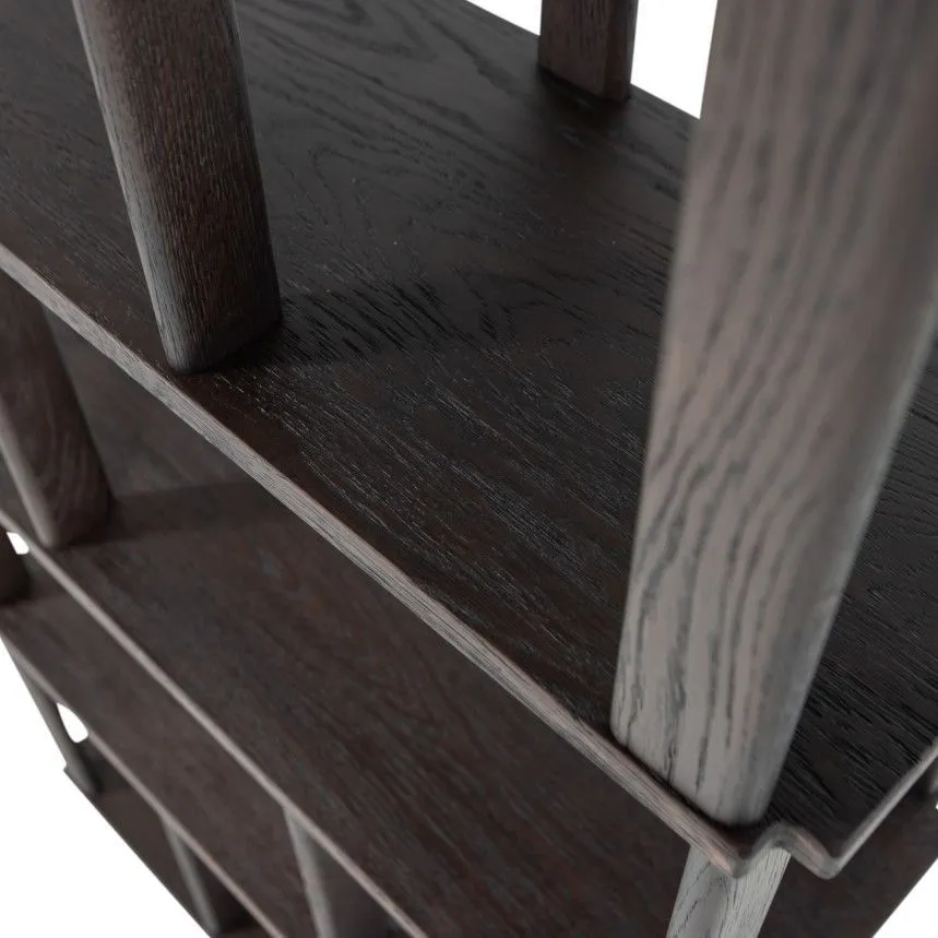 WOOOD raamaturiiul Riss pruun