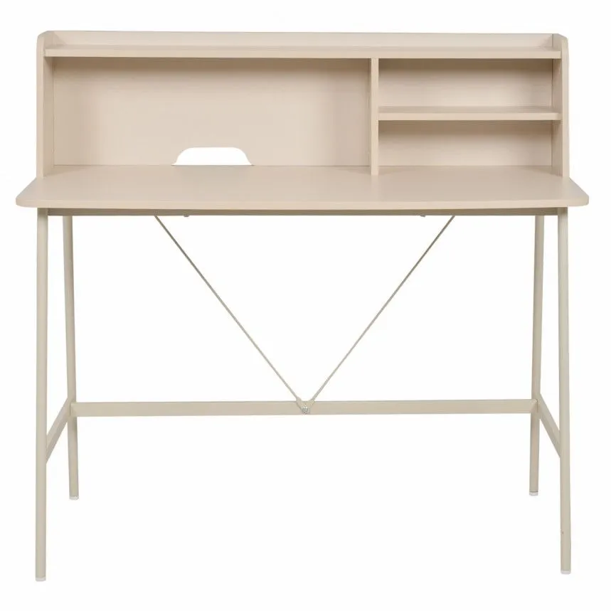 Kirjutuslaud+riiul Kandy beež