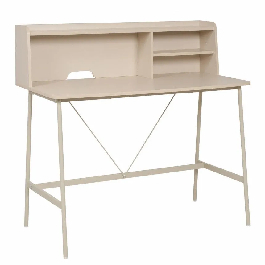 Kirjutuslaud+riiul Kandy beež