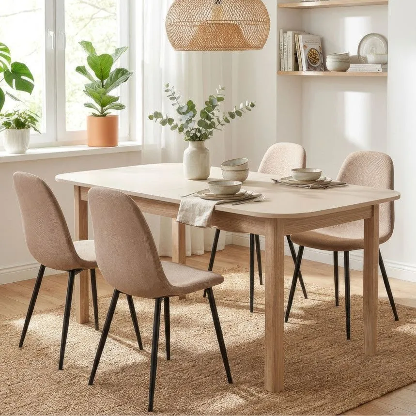 Pikendatav söögilaud Sahara 90x/160/200 riva tamm/beež