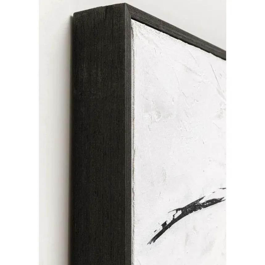 Seinapilt Sketch 120x120 valge/must