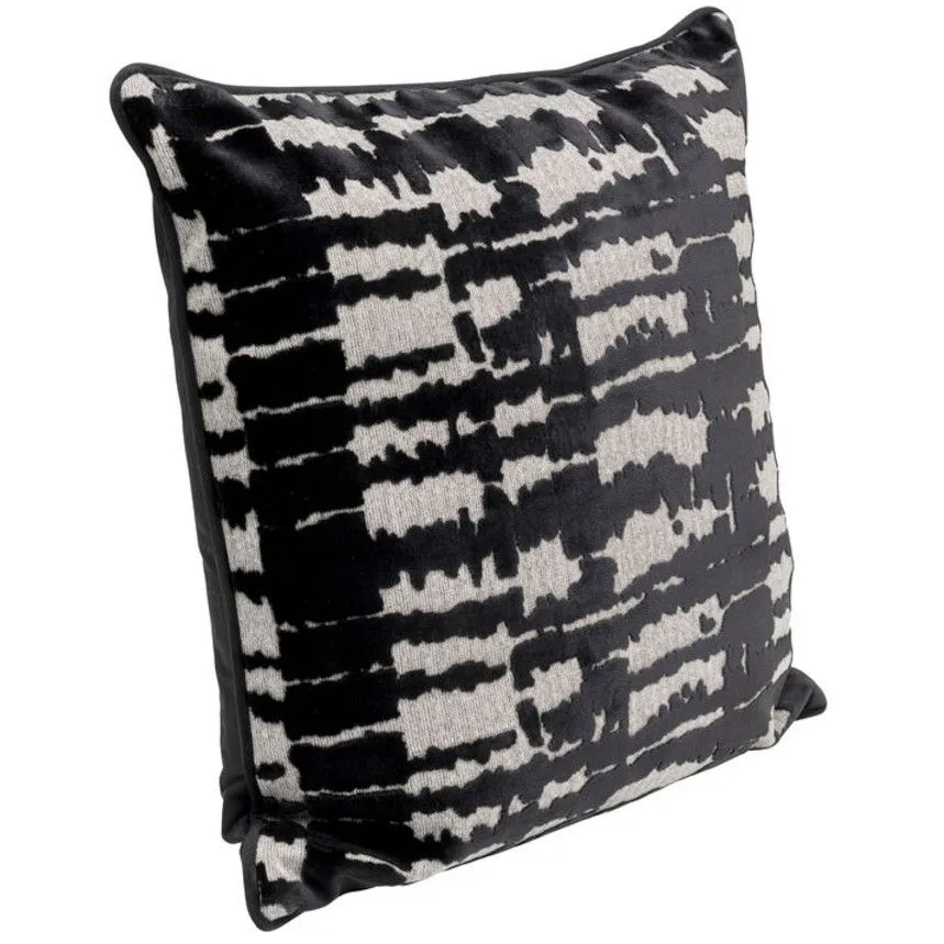 Dekoratiivpadi Boa 45x45 must/valge