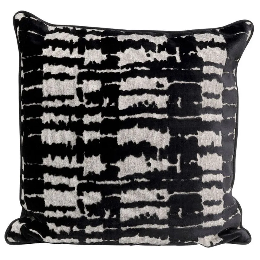 Dekoratiivpadi Boa 45x45 must/valge