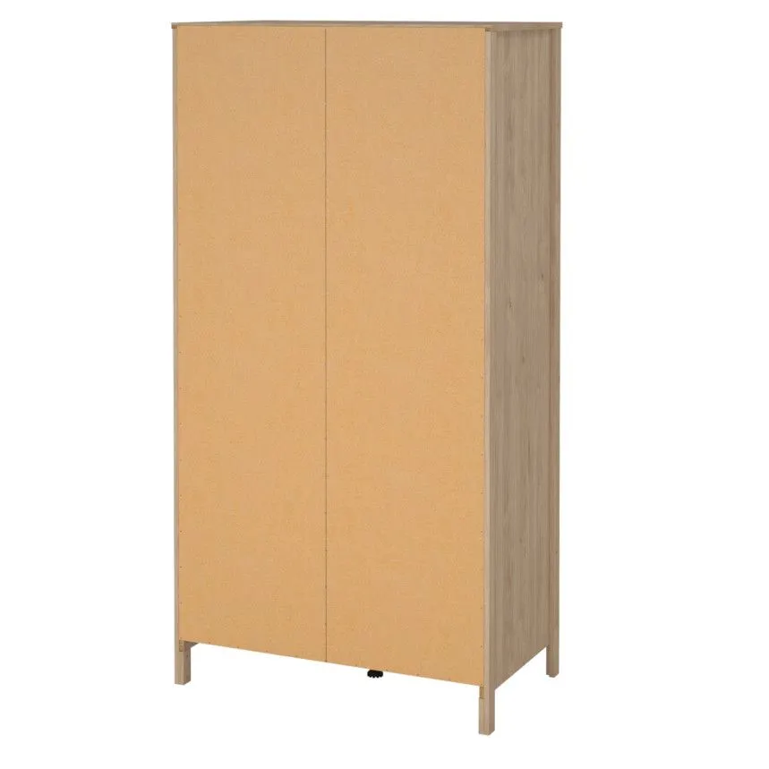 Riidekapp+peegel Madrid 2u2s hickory