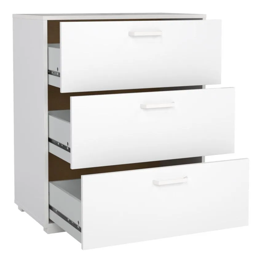 Kummut Sofia 3s valge kõrgläige