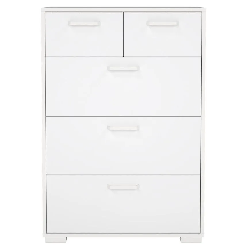 Kummut Sofia 3+2s valge kõrgläige