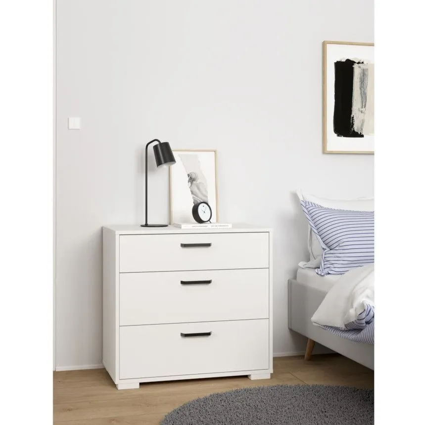 Kummut Sofia 3s valge/must