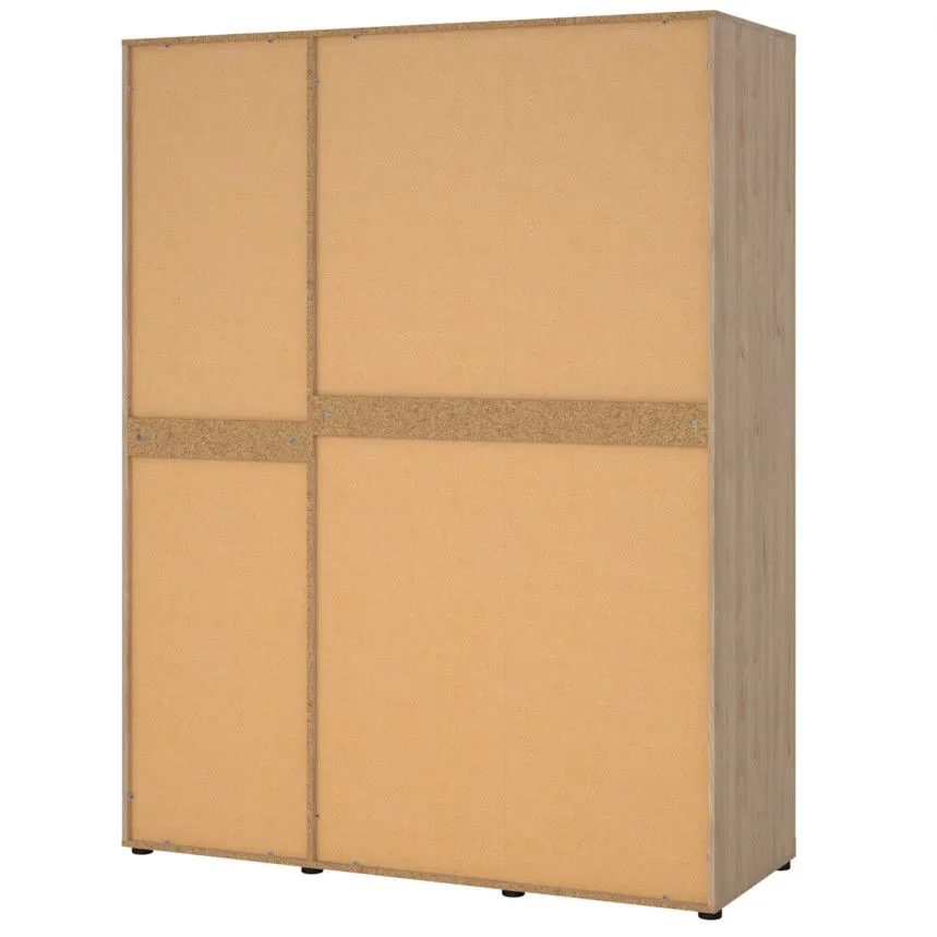 Riidekapp+peegel Mira 3u hickory