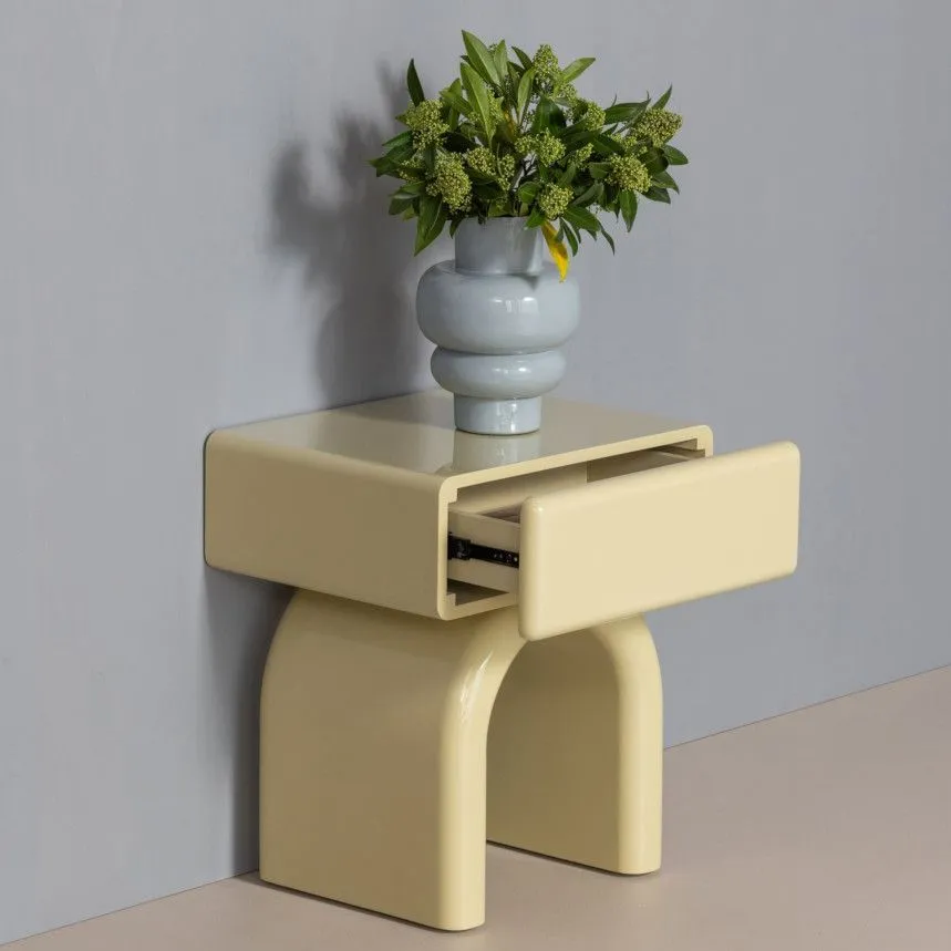 WOOOD abilaud Zorel 57x50 helekollane