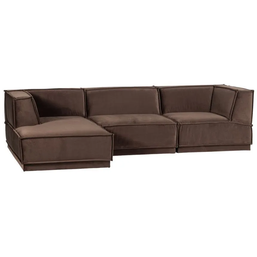 WOOOD nurgadiivan Manu vasak pruun