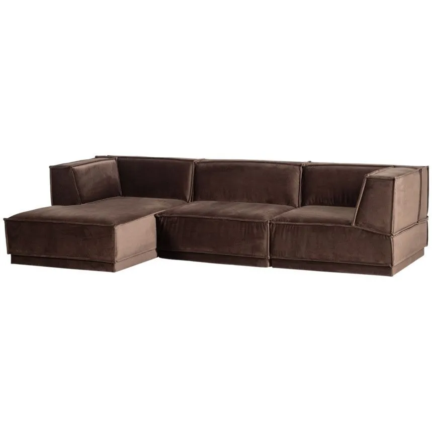 WOOOD nurgadiivan Manu vasak pruun