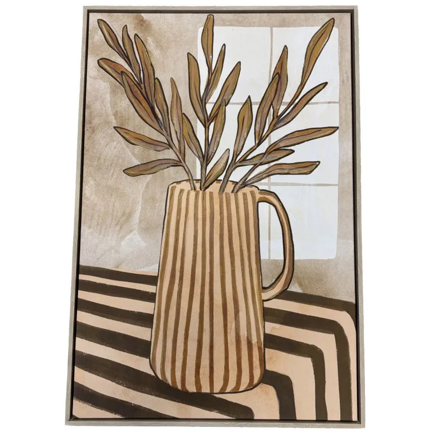 Seinapilt Leaves Ochre 60x90 pruun