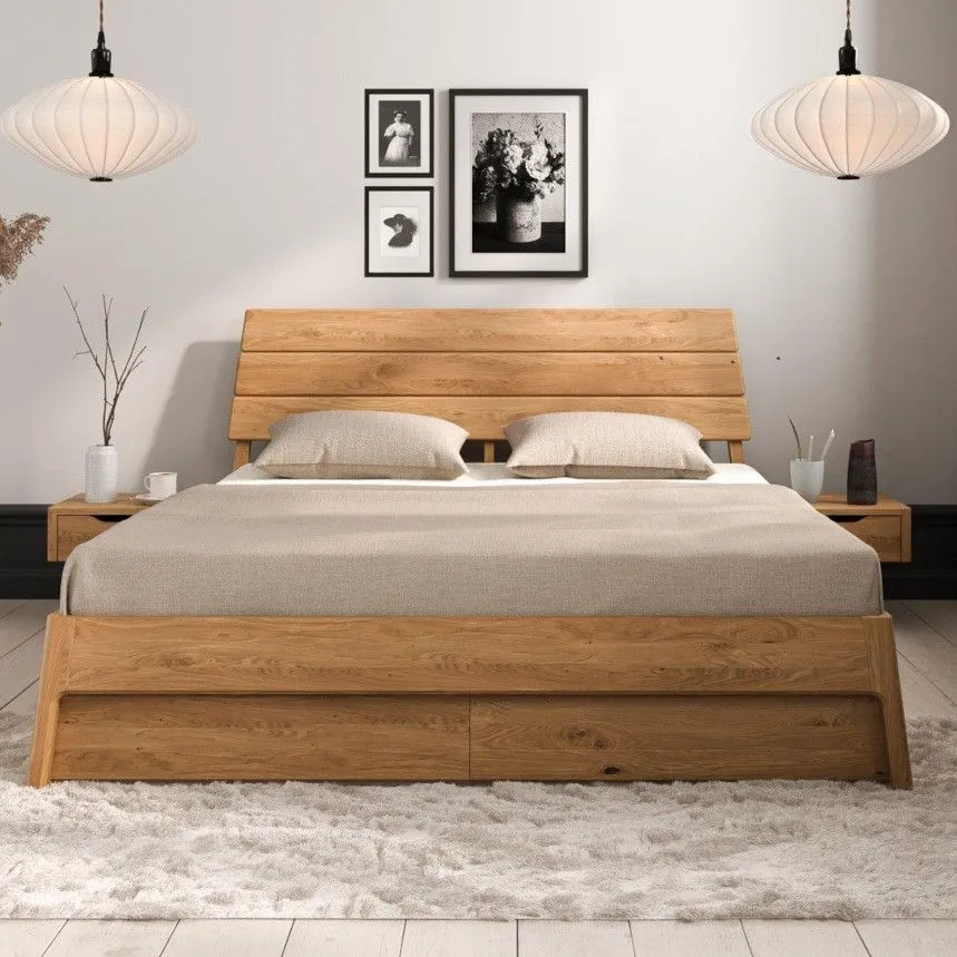 Voodi Rhett-Tw 120x200 õlitatud tamm