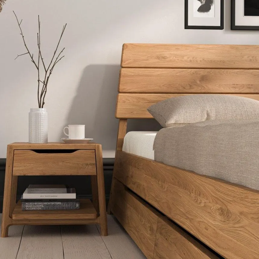 Voodi Rhett-Tw 120x200 õlitatud tamm