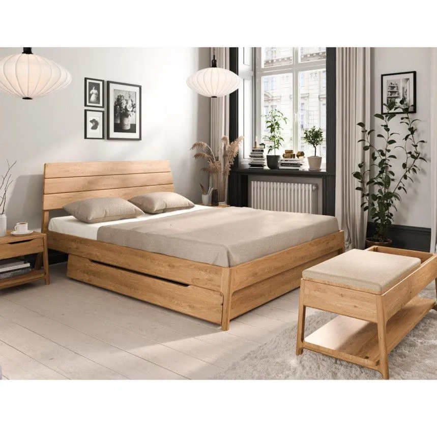 Voodialune sahtel Rhett-Tw 90 õlitatud tamm 1tk