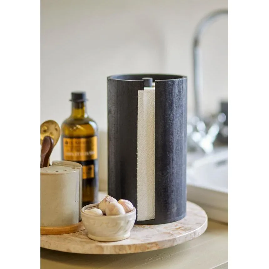 Bloomingville köögipaberihoidja Celian H25.5 must