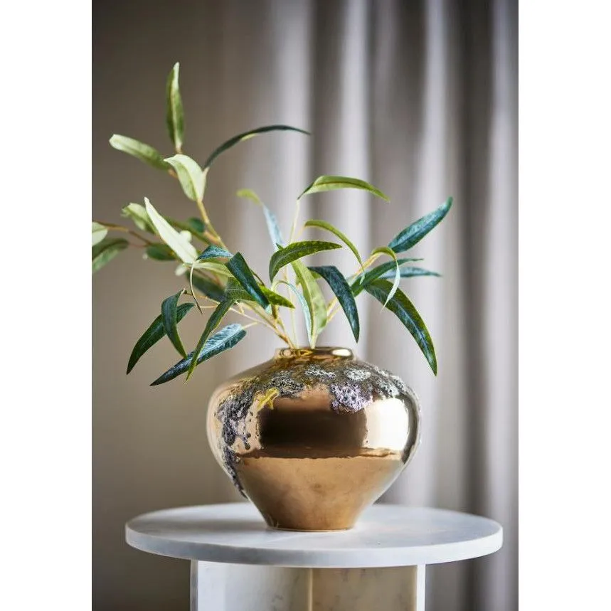 Bloomingville vaas Ellison H21 pronks