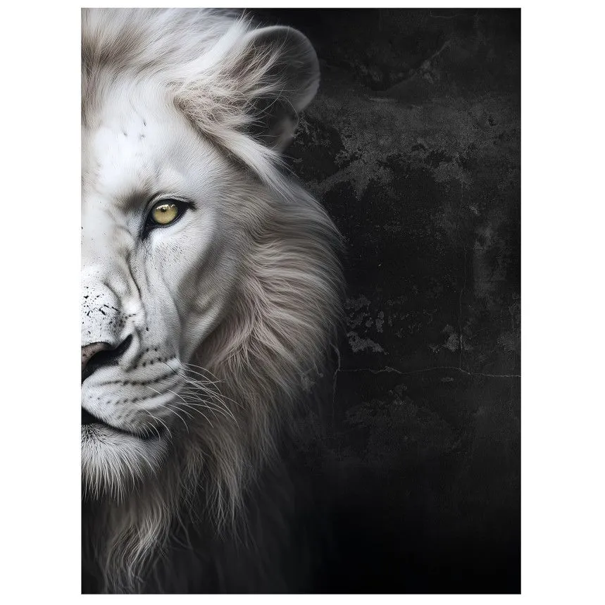 Seinapilt White Lion 60x80