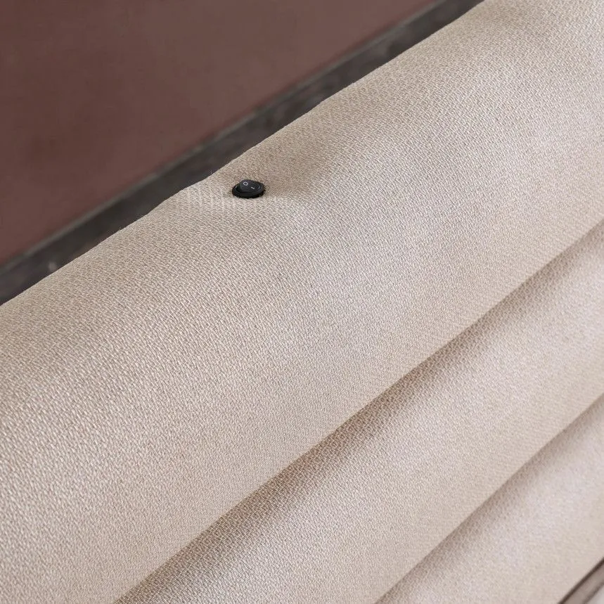 Kontinentaalvoodi Mattreda USB+valgustus 180x200 beež