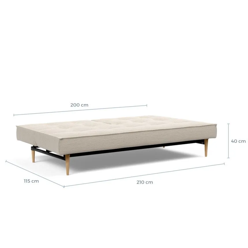 Innovation diivanvoodi Splitback styletto 115 helebeež