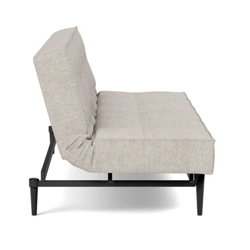 Innovation diivanvoodi Splitback styletto black 115 helebeež
