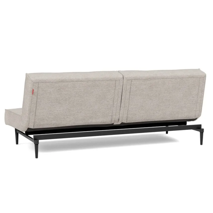 Innovation diivanvoodi Splitback styletto black 115 helebeež