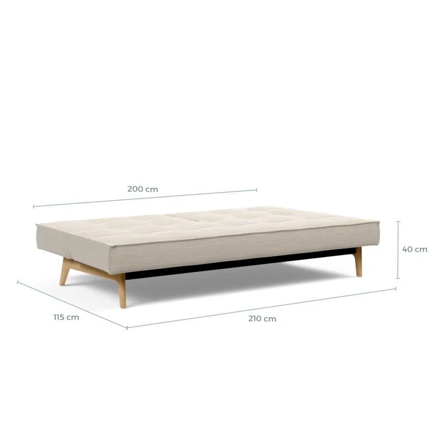 Innovation diivanvoodi Splitback tamm 115 helebeež
