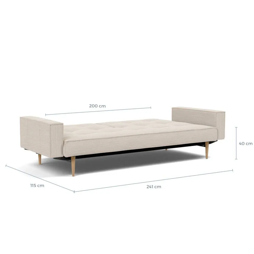 Innovation diivanvoodi Splitback styletto 115 helebeež