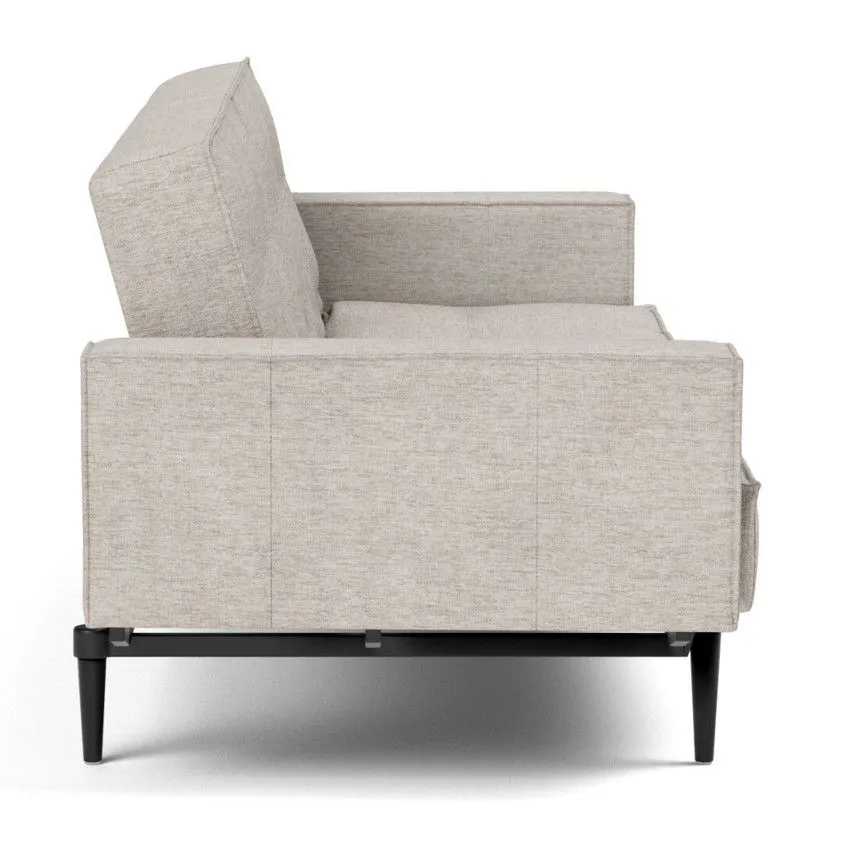 Innovation diivanvoodi Splitback styletto black 115 helebeež