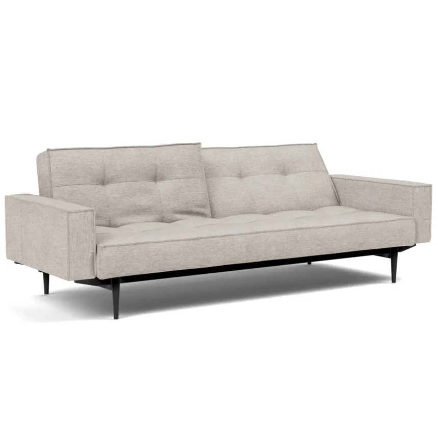 Innovation diivanvoodi Splitback styletto black 115 helebeež