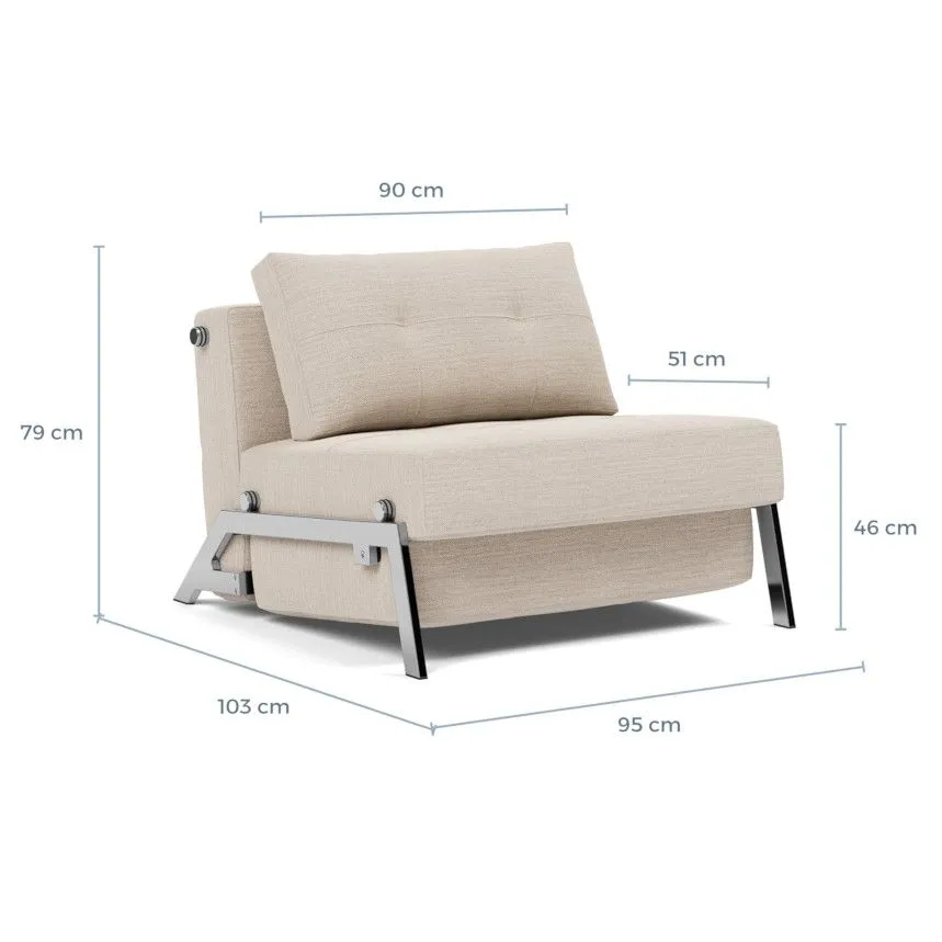 Innovation tugitoolvoodi Cubed kroom 90 helepruun