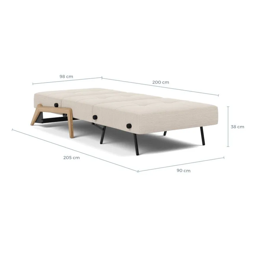 Innovation tugitoolvoodi Cubed tamm 90 helepruun