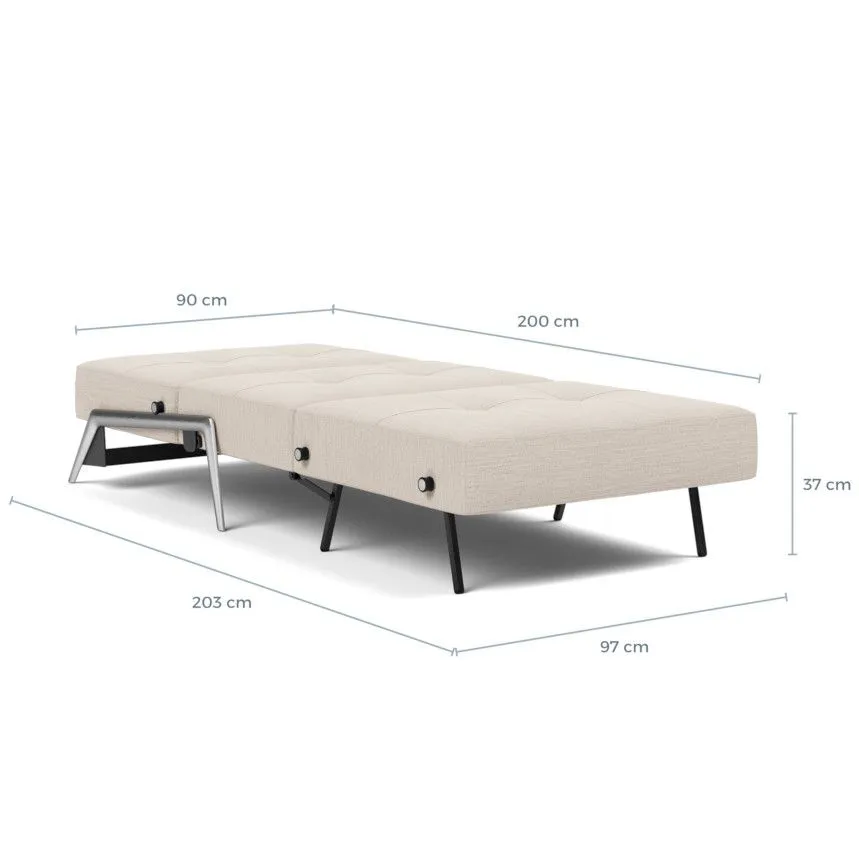 Innovation tugitoolvoodi Cubed alumiinium 90 helepruun
