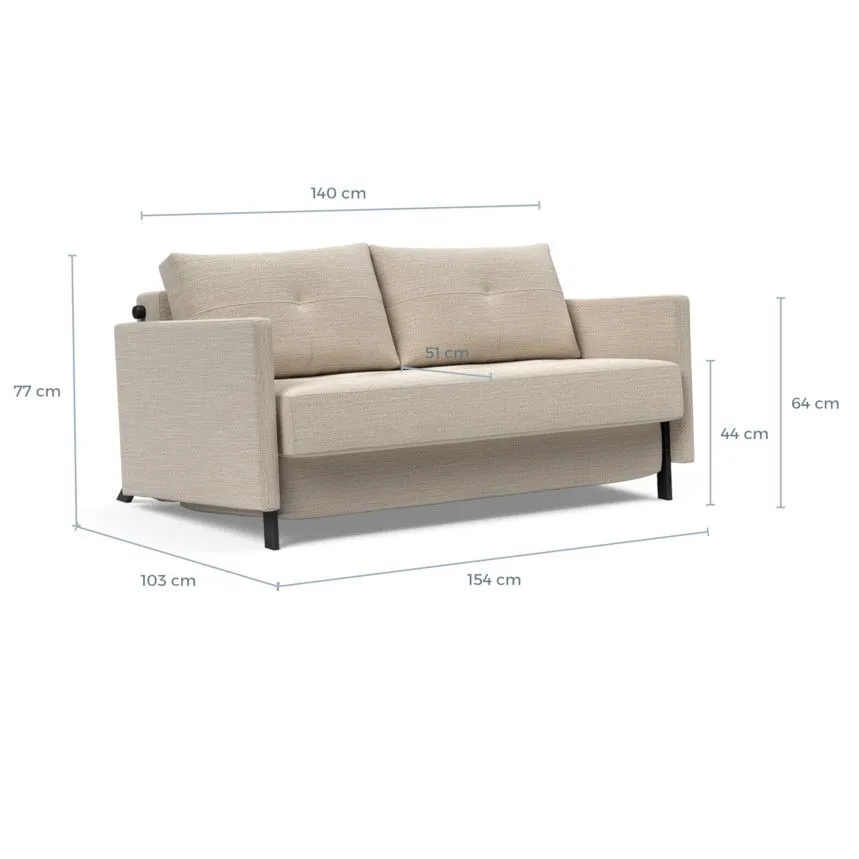 Innovation diivanvoodi Cubed 140 helepruun