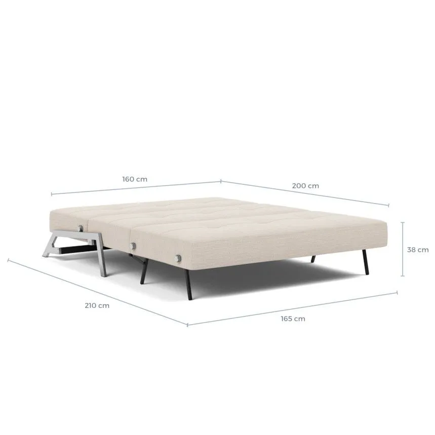 Innovation diivanvoodi Cubed kroom 160 helepruun