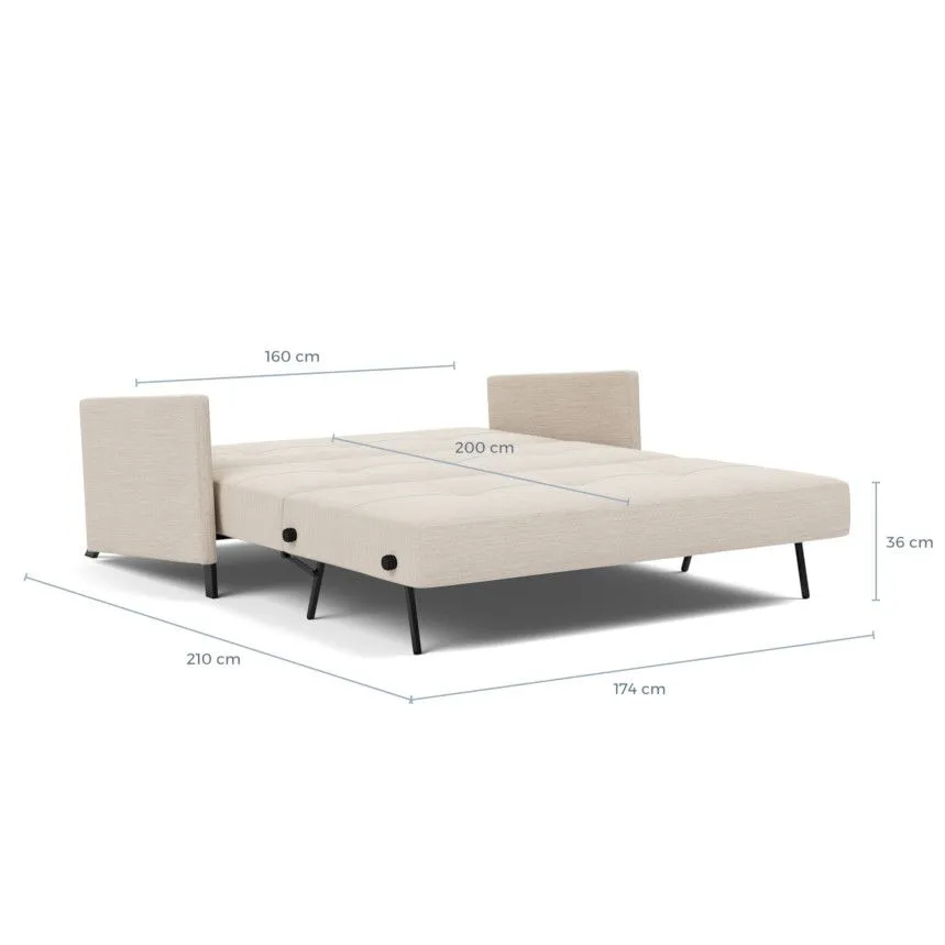 Innovation diivanvoodi Cubed 160 helepruun