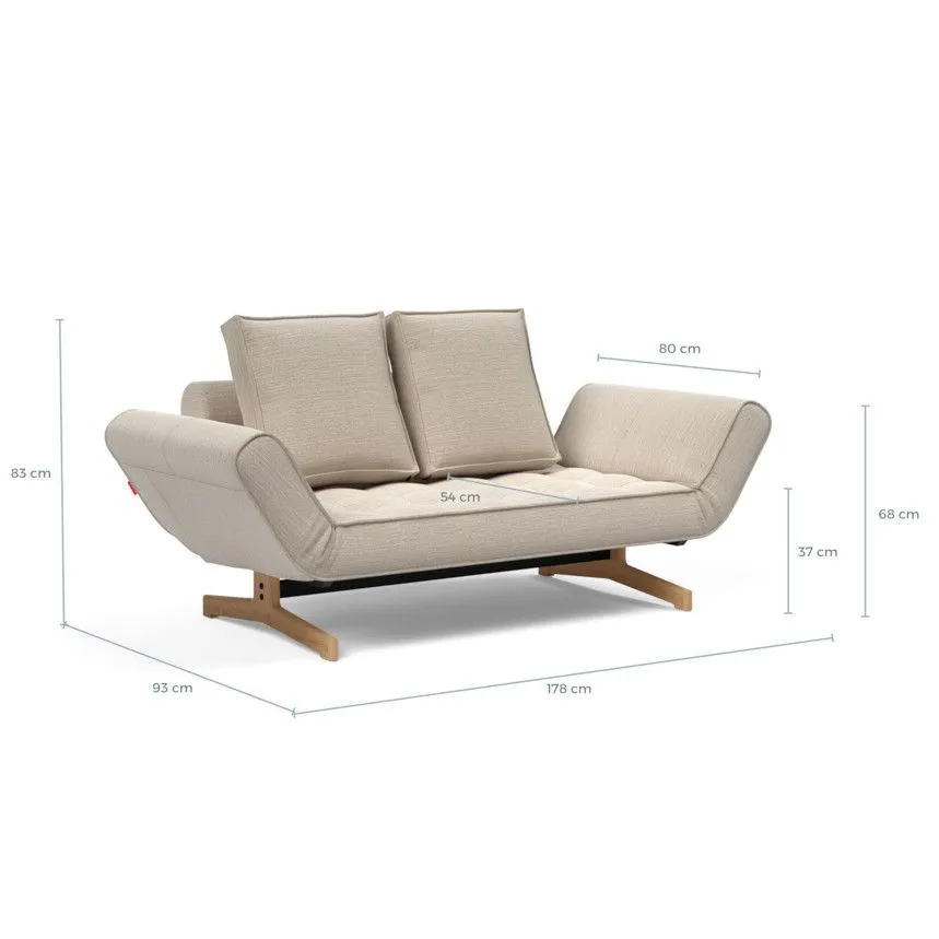 Innovation diivanvoodi Ghia tamm indigo sinine
