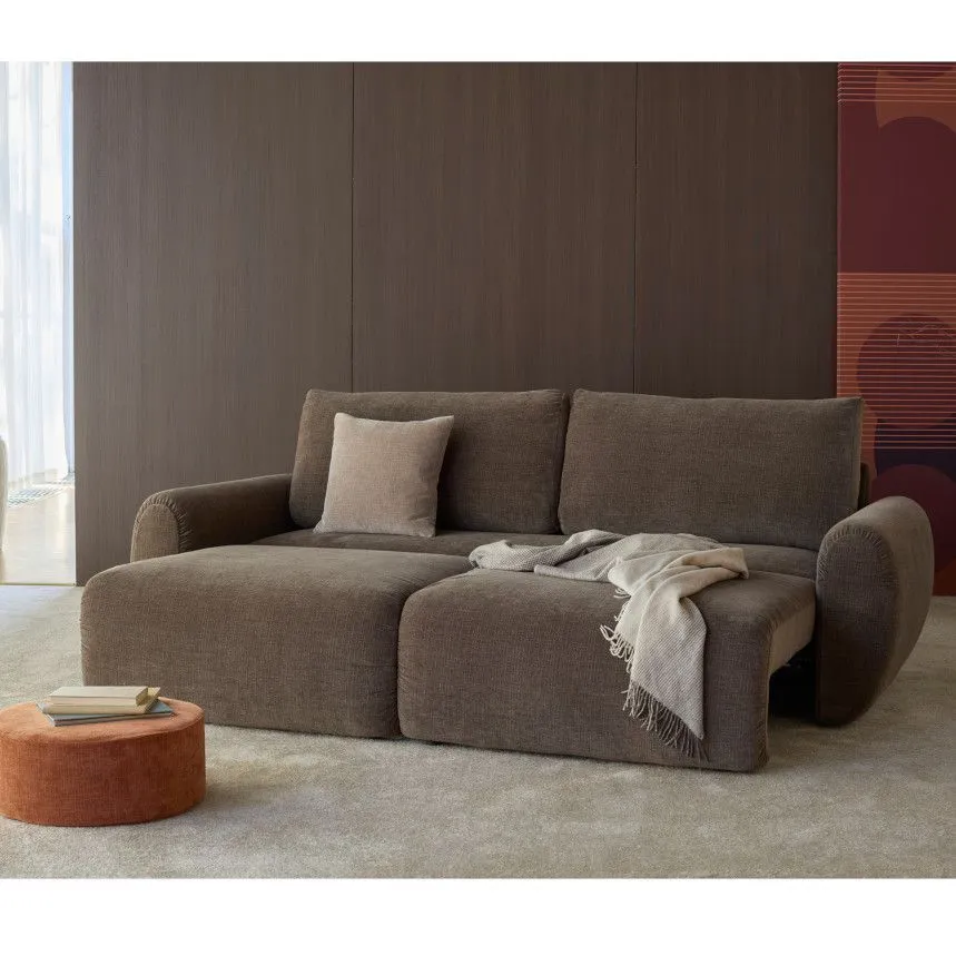 Innovation diivanvoodi Lounger Norum Curve tumepruun