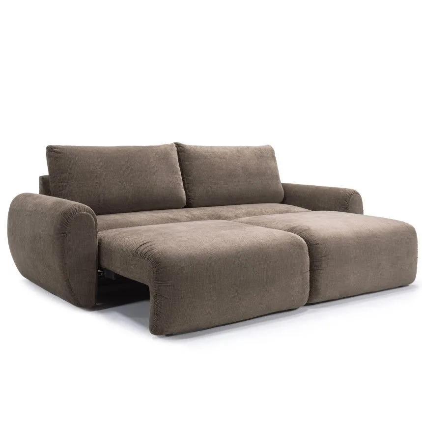 Innovation diivanvoodi Lounger Norum Curve tumepruun