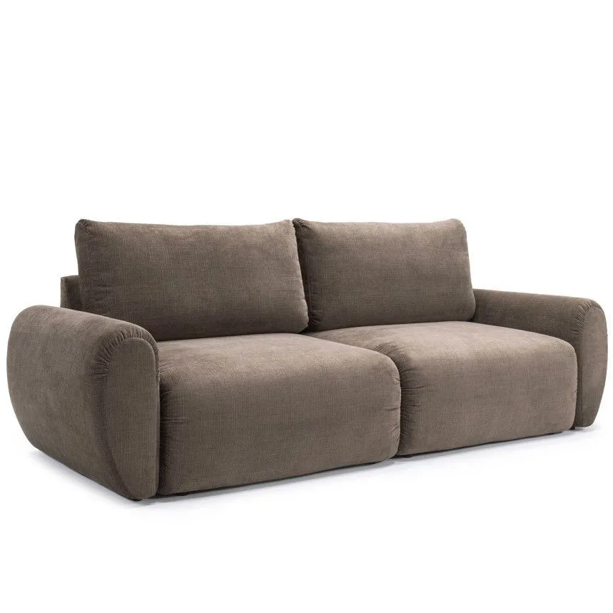 Innovation diivanvoodi Lounger Norum Curve tumepruun