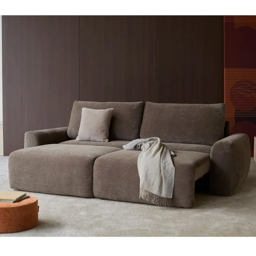 Innovation diivanvoodi Lounger Norum Chunky tumepruun