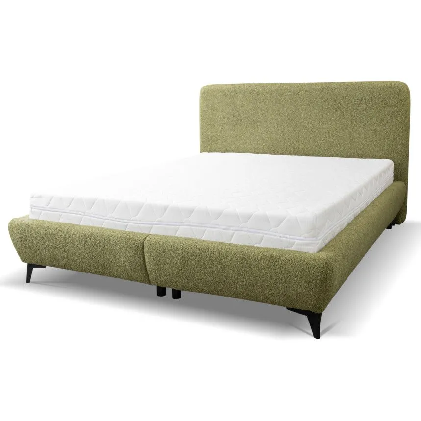 Pesukastiga voodi Elena 140x200 roheline